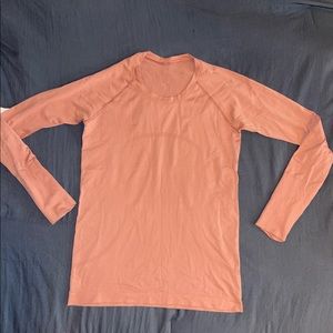Pale Pink Lululemon Swiftly Tech 2.0 Long Sleeve